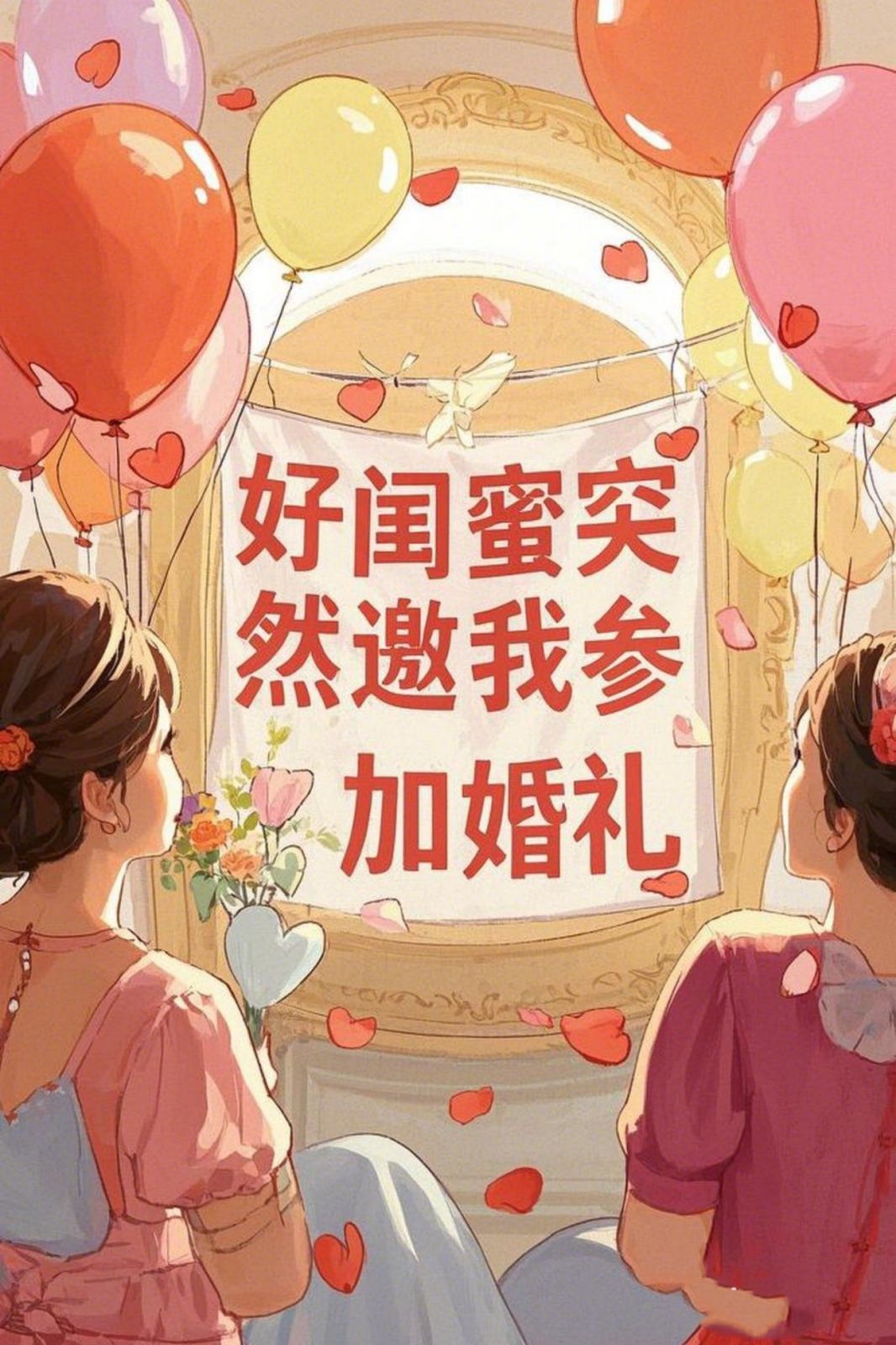 好闺蜜突然邀我参加婚礼海报